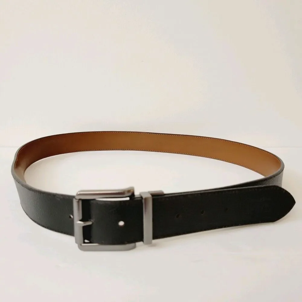 Timberland Genuine Leather Black Classic Casual Size 42/44 Mens Belt